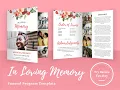 In Loving Memory - Canva Funeral Program Template