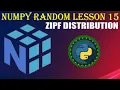 NumPy RANDOM LESSON 15 ZIPF DISTRIBUTION