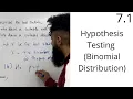 Edexcel AS Level Maths 7 1 Hypotheses Testing