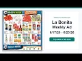 La Bonita Weekly Ad 26 - 26 Top 10 Deals