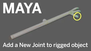 Maya Adding joints to a Rigged Object