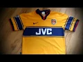 IAN WRIGHT 8 ARSENAL 1997-99 YELLOW JVC AWAY FOOTBALL SHIRT JERSEY NIKE SIZE S