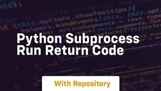 python subprocess run return code