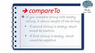 compareTo method in string class in java HINDI