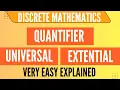 Quantifiers in discrete mathematics Universal quantifier Extential quantifier