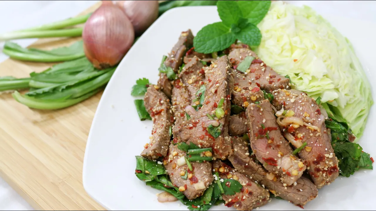 Thai Beef Salad Isaan Style  - Episode 68