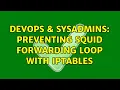 DevOps SysAdmins preventing squid forwarding loop with IPtables