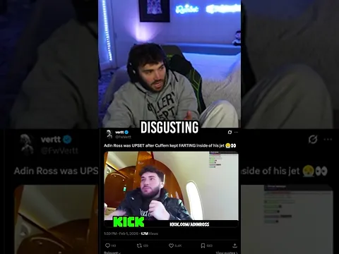 Adin Was Upset Cuffem Kept Farting on His Jet 🤣🤣🤣🤣 #adinross #funny #comedy