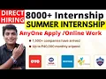 15 Days INTERNSHIP 2022 For Everyone Online internship Python Web Development work from home