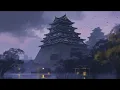 Rainy Dusk at Osaka Castle 🌧️ Lofi chill mix