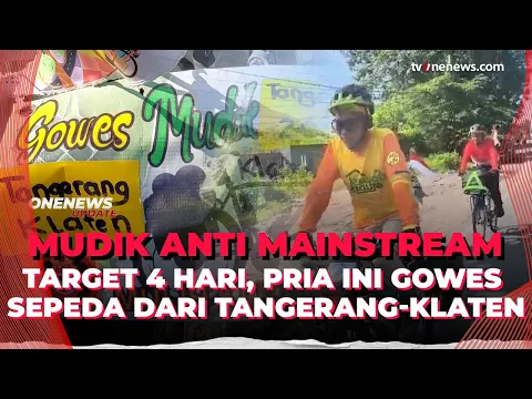Viral! Demi Lebaran, Dua Pria Gowes Ratusan Kilometer dari Tangerang ke Klaten