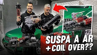 PASSAT VARIANT TURBO VERDE COM SUSPENSÃO QUE VOCÊ NUNCA VIU? AR E COIL OVER JUNTOS?Única no Brasil?????