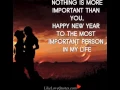 Most Important Person in My Life Happy New Year Wishes Love Quotes