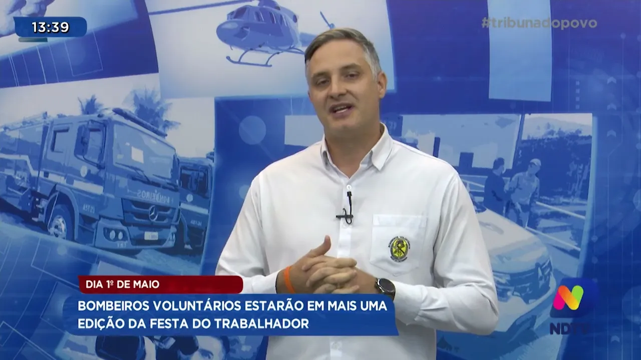 Dia 1º de maio: bombeiros voluntários estarão em mais uma edição da festa do trabalhador