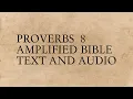 Proverbs 8 - Amplified Bible