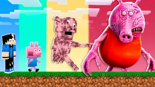 EVOLUINDO de PORCO para PEPPA.EXE no Minecraft