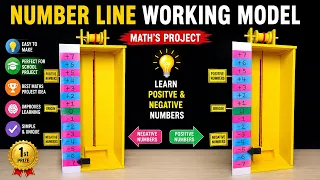 number line working model - maths project