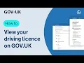View your driving licence on GOV UK Step-by-step guide