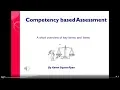 Competency based assessment overview