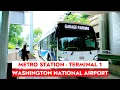 DCA Shuttle Bus to Terminal 1 from Metro Station at Ronald Reagan Washington National Airport