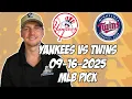 Minnesota Twins vs New York Yankees 25 MLB Pick Prediction MLB Betting Tips