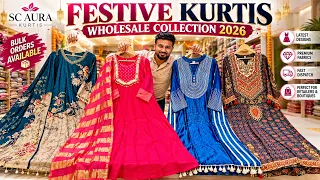 Festive Kurtis Wholesale Collection 2026 | Latest Kurti Designs | SC Aura Kurtis