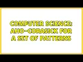 Computer Science Aho-Corasick for a set of patterns