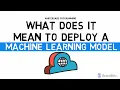 Machine Learning Model Deployment Explained All About ML Model Deployment
