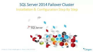 SQL Server 2014 Failover Cluster Installation Configuration Step By Step