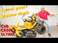 How to level you Cub Cadet Ultima ZT2 or ZT1 zero turn mower