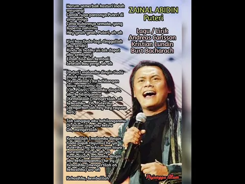 Download MP3 Zainal Abidin - Puteri