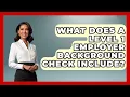 What Does A Level 1 Employer Background Check Include - Job Success Network