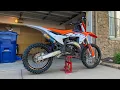 2023 KTM 125sx FMF 2 1 Works Pipe Sound Check