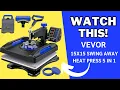 VEVOR Heat Press 5 in 1 Heat Press Machine for T-Shirt Hat Cap Mug Plate Sublimation