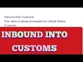 Inbound Into Customs status for package USPS By Daily Food And Explore America