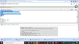 Explanation of PLSQL Programs and Debugging