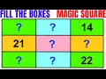 GENIUS way to solve this Puzzle Complete the Magic Square Math Olympiad Training