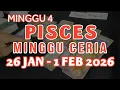 Lagu PISCES 26 JAN-1 FEBRUARI 2026 MINGGU CERIA♓CINTA KARIR REJEKI.RAMALAN TAROT ZODIAK MINGGU INI#pisces