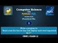 CS - Practical No 01 15 Class 12 Computer Science with Python CBSE PrepFuture