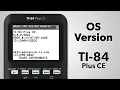 TI-84 Plus CE Check Operating System Version