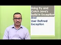 Using try and catch JAVA s built-in exceptions User defined exception subclasses