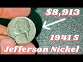 This Nickel Is Worth 8 913 1941 S Jefferson Nickel