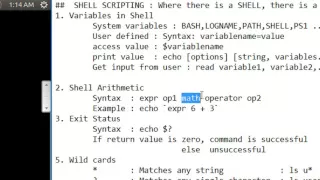 Linux in 11 Minutes 8 Shell Scripting - II Variables Arithmatics Wildcards
