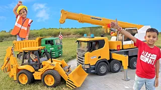 Chiku's Truck Gets Stuck! 😱 Nikku's JCB & Crane Come to the Rescue 🚜 | CN Brothers