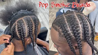 Braids Tutorial Men Pop Smoke Inspired Look