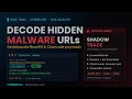 Decode Hidden Malware URLs with CyberChef SOC Alert Triage Shadow Trace