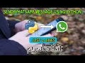 Send WhatsApp Message python projects for beginners Project Maker