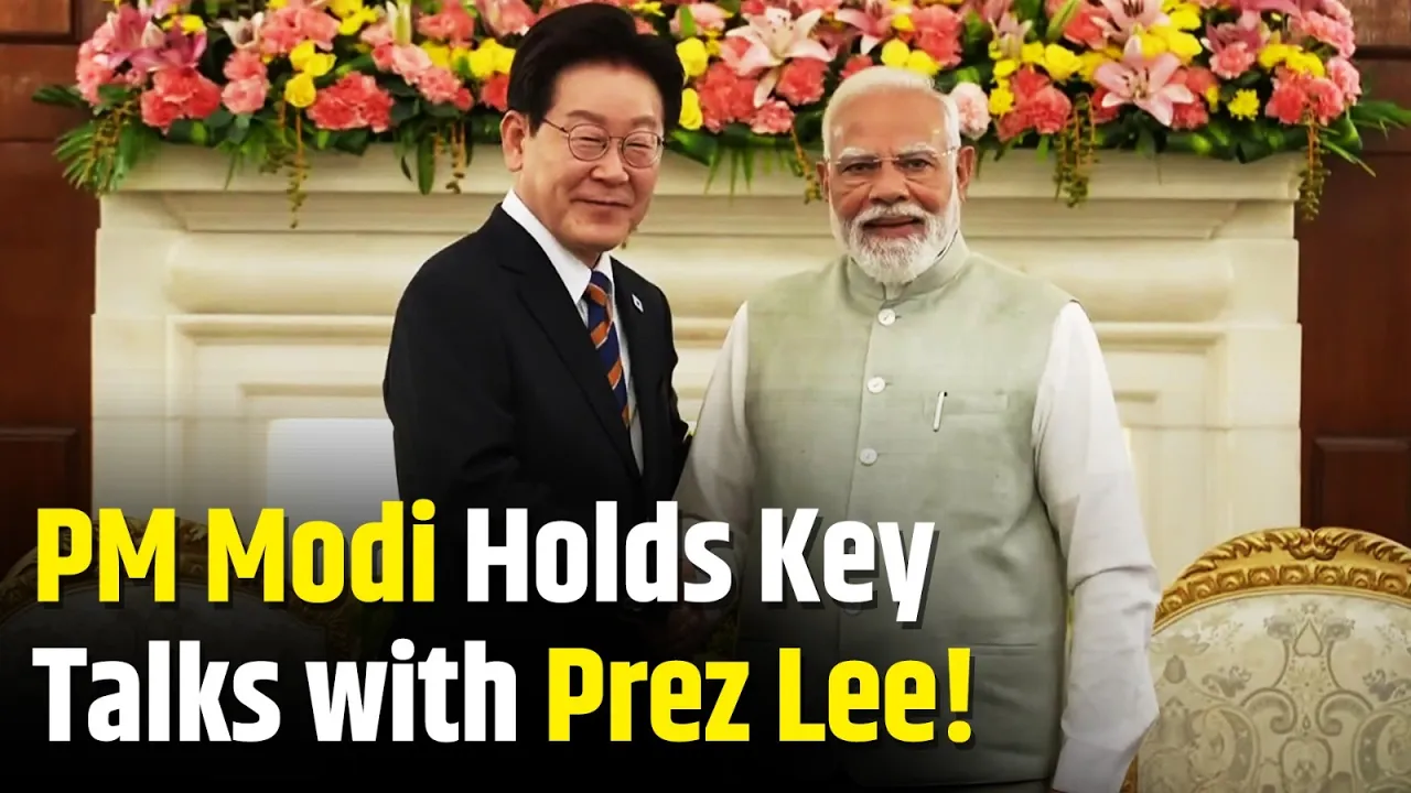 PM Narendra Modi Holds Key Bilateral Talks with South Korea’s President Lee Jae Myung