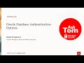 Oracle Database Authentication Options