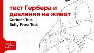 Тест Гербера и давления на живот (Gerber‘s Test, Belly-Press Test) - плечевой сустав